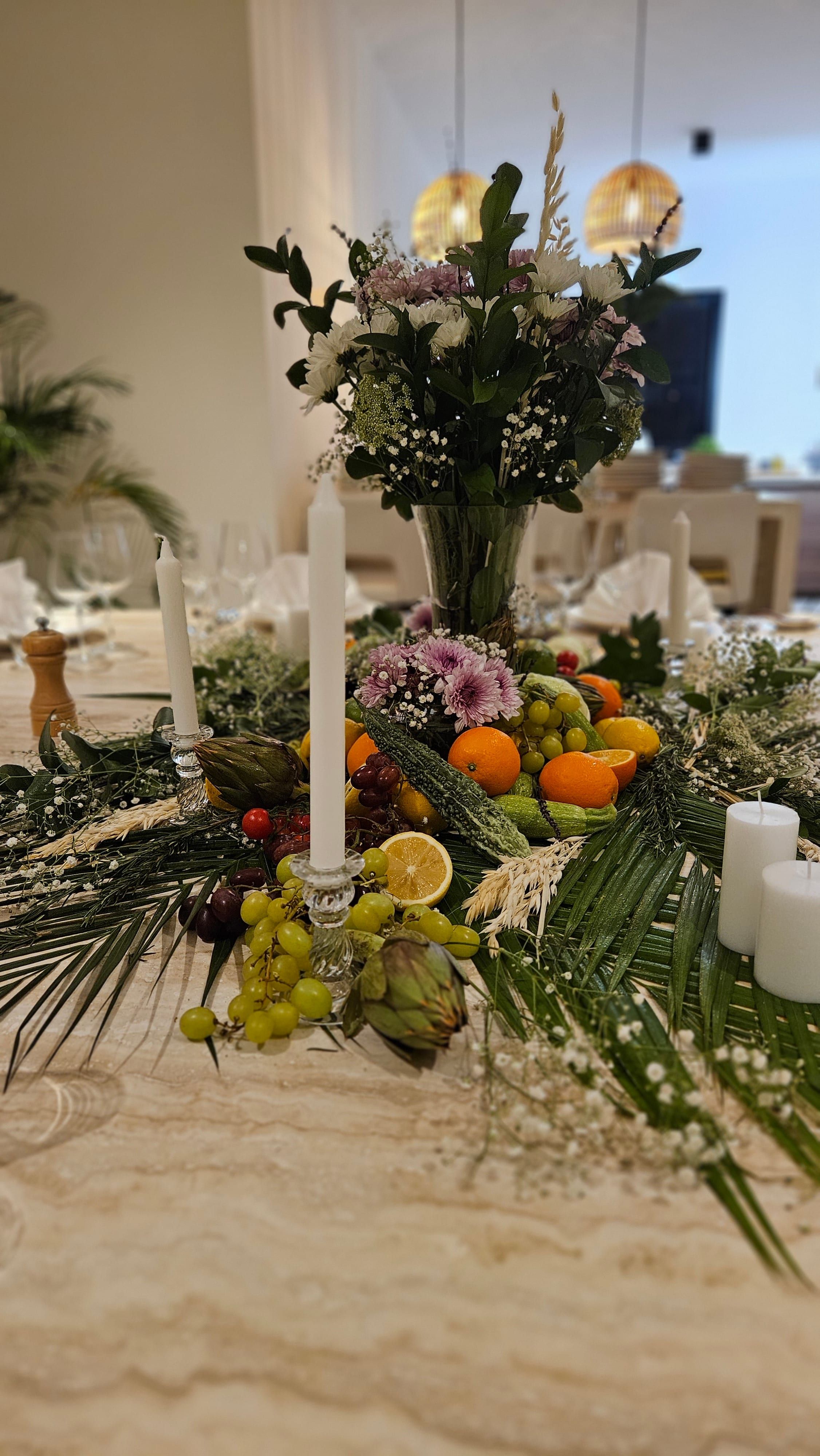 A private iftar table set at home in Dubai for the evening meal