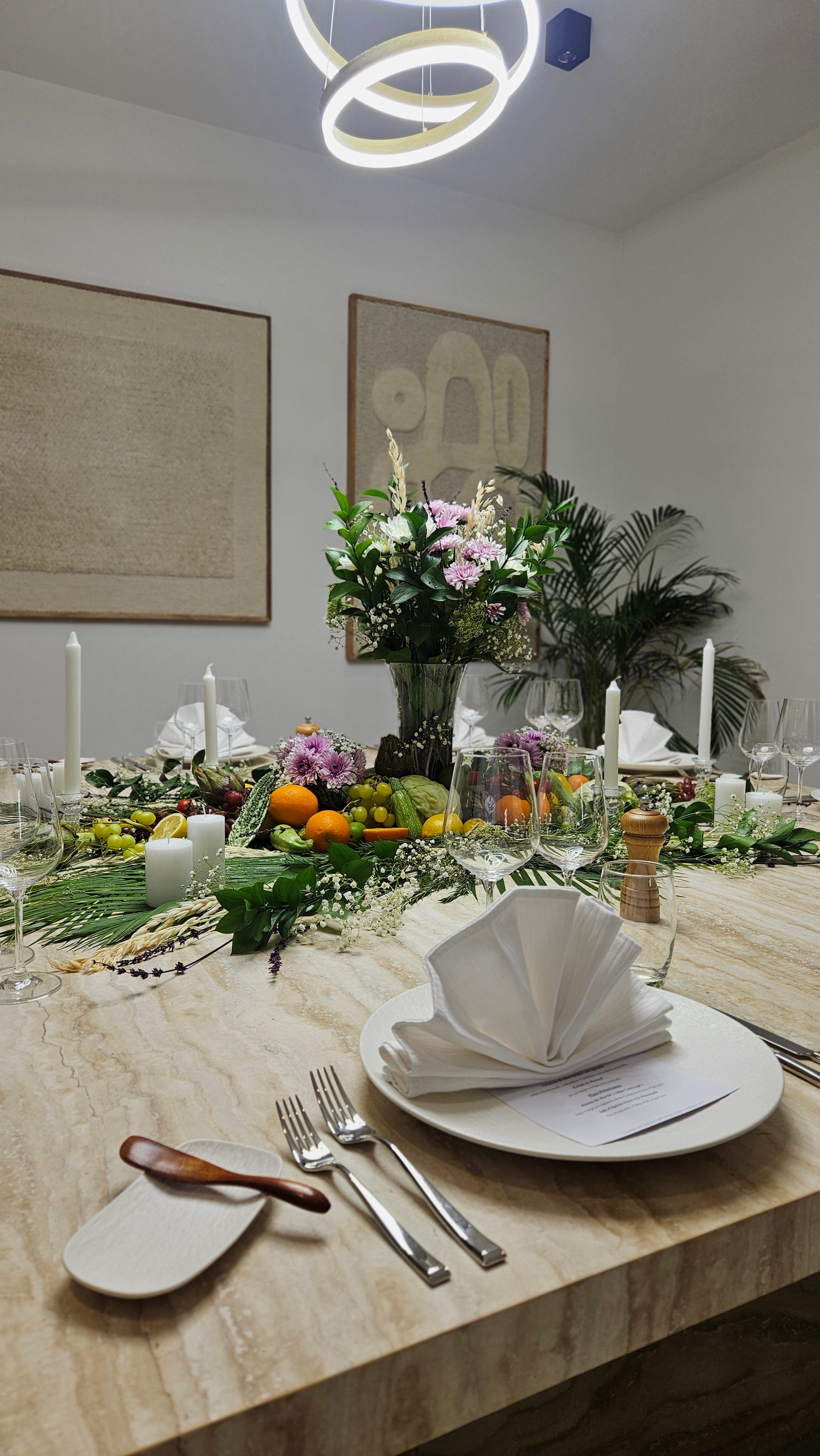 Grazing table for a private evening.
